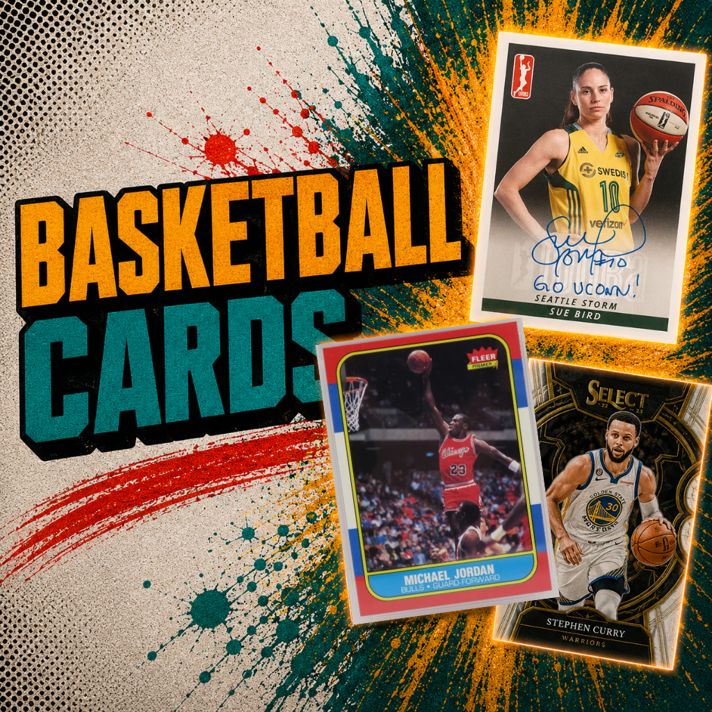 Basketball cards, rookie cards, autographs, sealed packs, hobby boxes, and collectible basketball products available from CardCore Kai