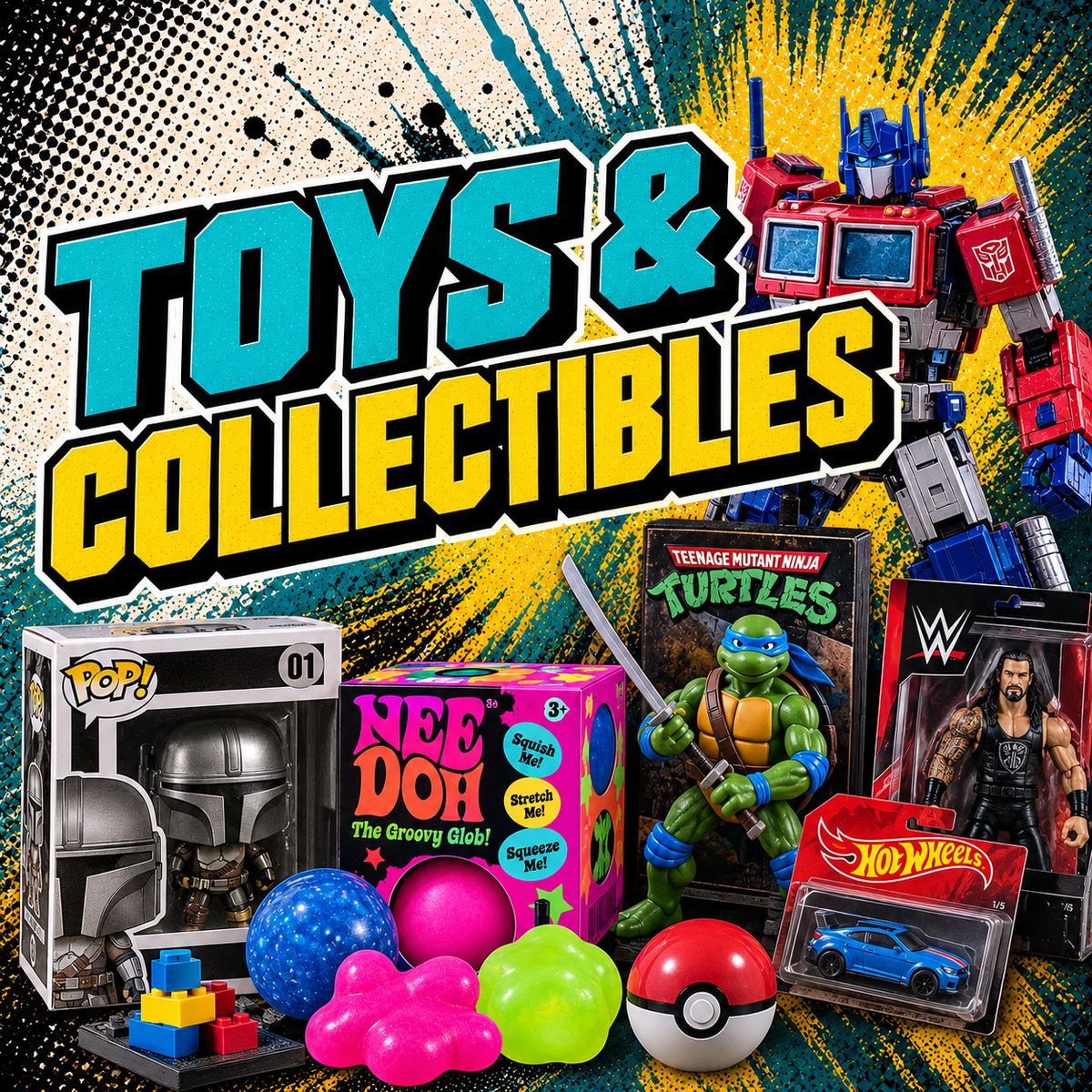 Shop toys and collectibles at CardCore Kai, including Transformers, action figures, NeeDoh sensory toys, character collectibles, unique finds and more.