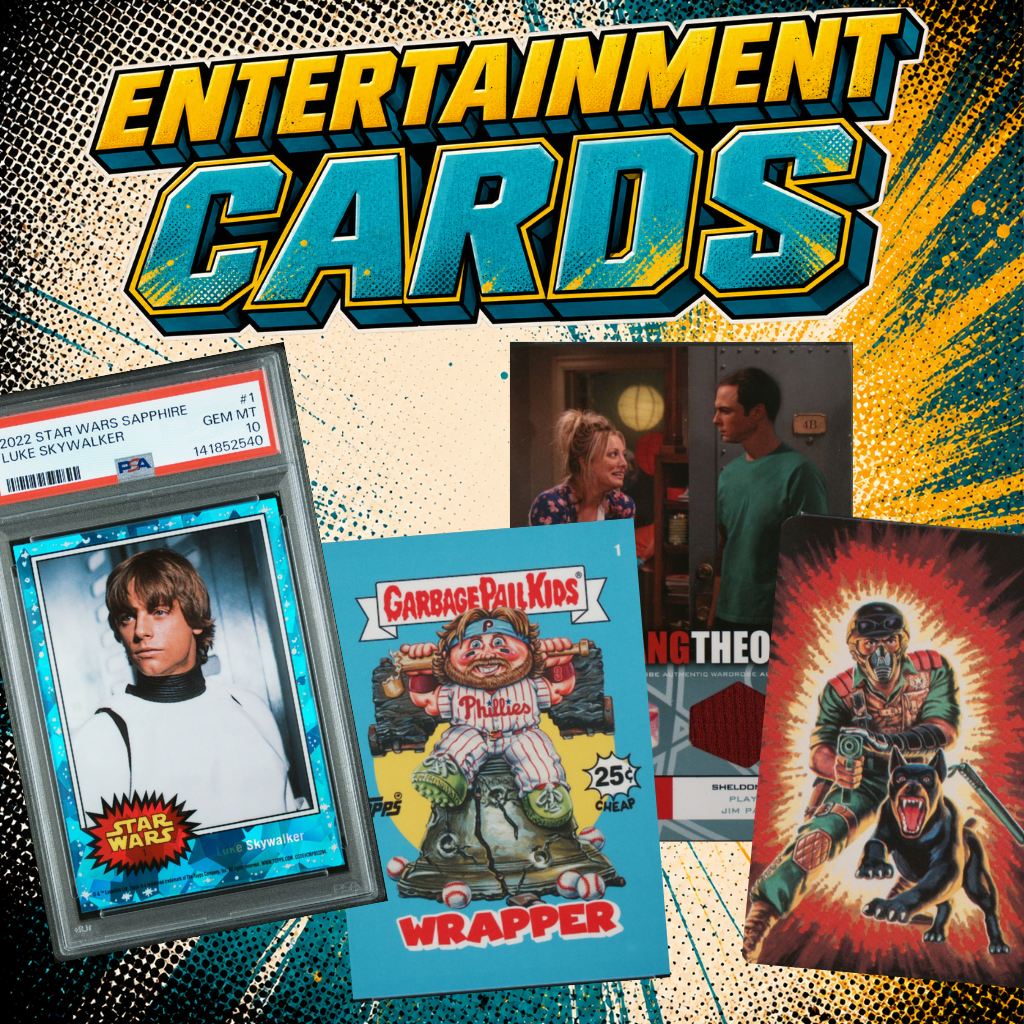 Entertainment trading cards featuring movies television music Star Wars wrestling and pop culture Featured Cards