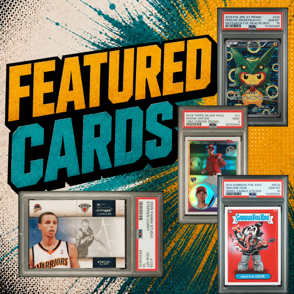 Featured sports TCG and entertainment trading cards selected by CardCore Kai