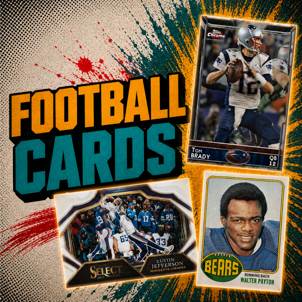 Football cards, rookie cards, autographs, sealed packs, hobby boxes, and collectible football card products available from CardCore Kai