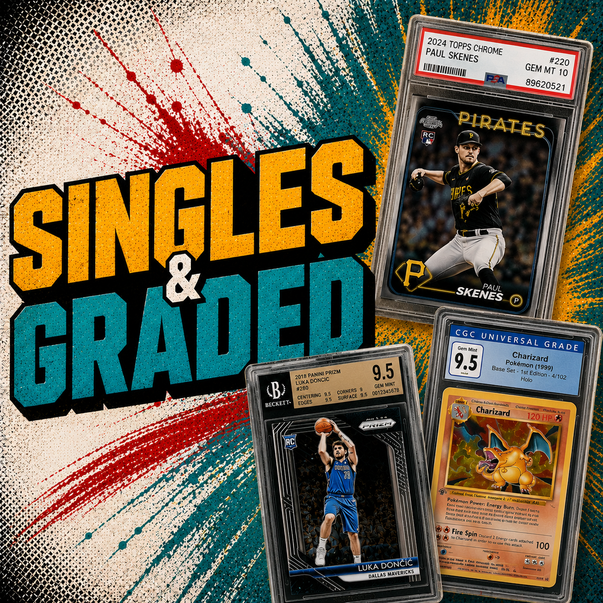 Single and graded sports TCG and entertainment trading cards from CardCore Kai