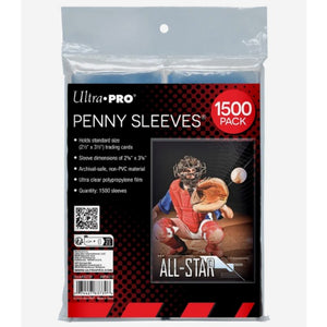 Ultra PRO 1500ct PENNY SLEEVES® 2.5" x 3.5" Soft Trading Card Protectors