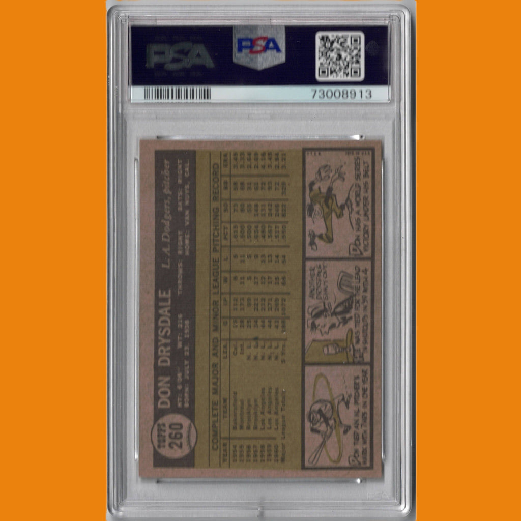 1961 Topps Don Drysdale #260 PSA 4