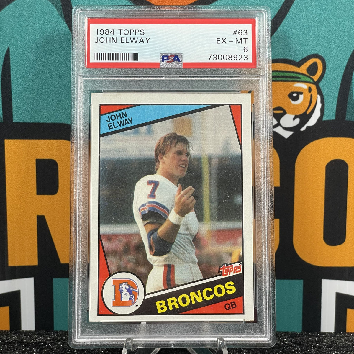 1984 Topps John Elway #63 RC PSA 6 Denver Broncos Rookie Card