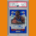 2014 Panini Prizm Joel Embiid Rookie Card Blue Pulsar Auto #79 PSA 10 / Auto 10