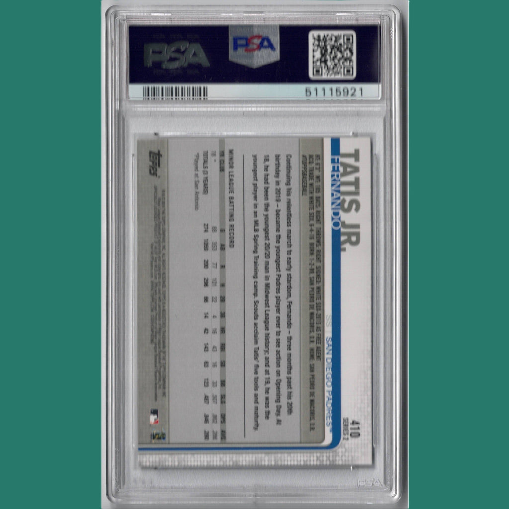 2019 Topps Fernando Tatis Jr. Rookie Card PSA 10