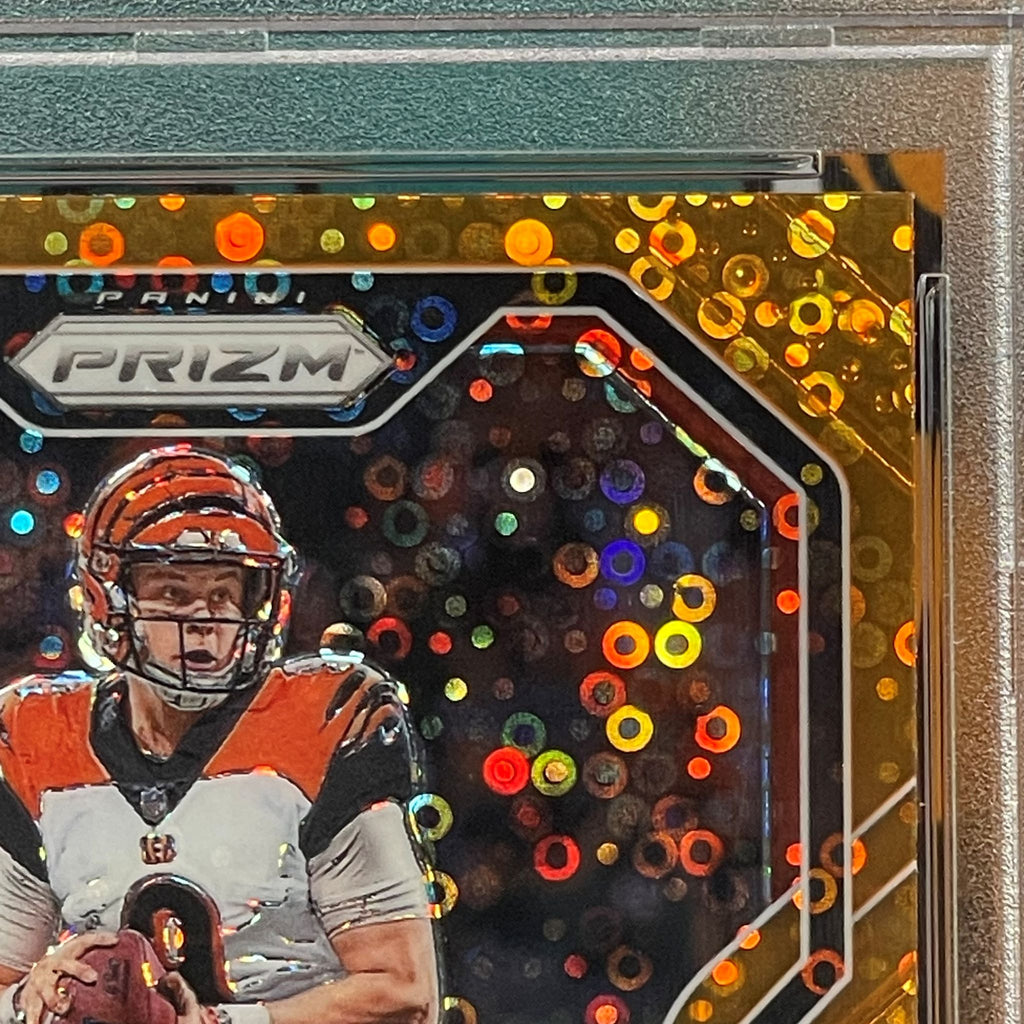 2020 Panini Prizm Joe Burrow Disco Prizm #307 RC PSA 10 Cincinnati Bengals Rookie Card