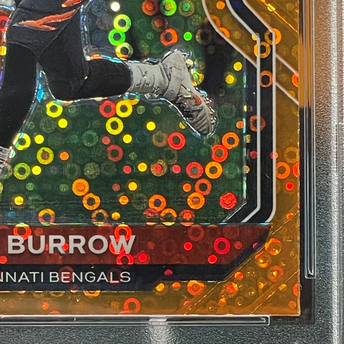 2020 Panini Prizm Joe Burrow Disco Prizm #307 RC PSA 10 Cincinnati Bengals Rookie Card