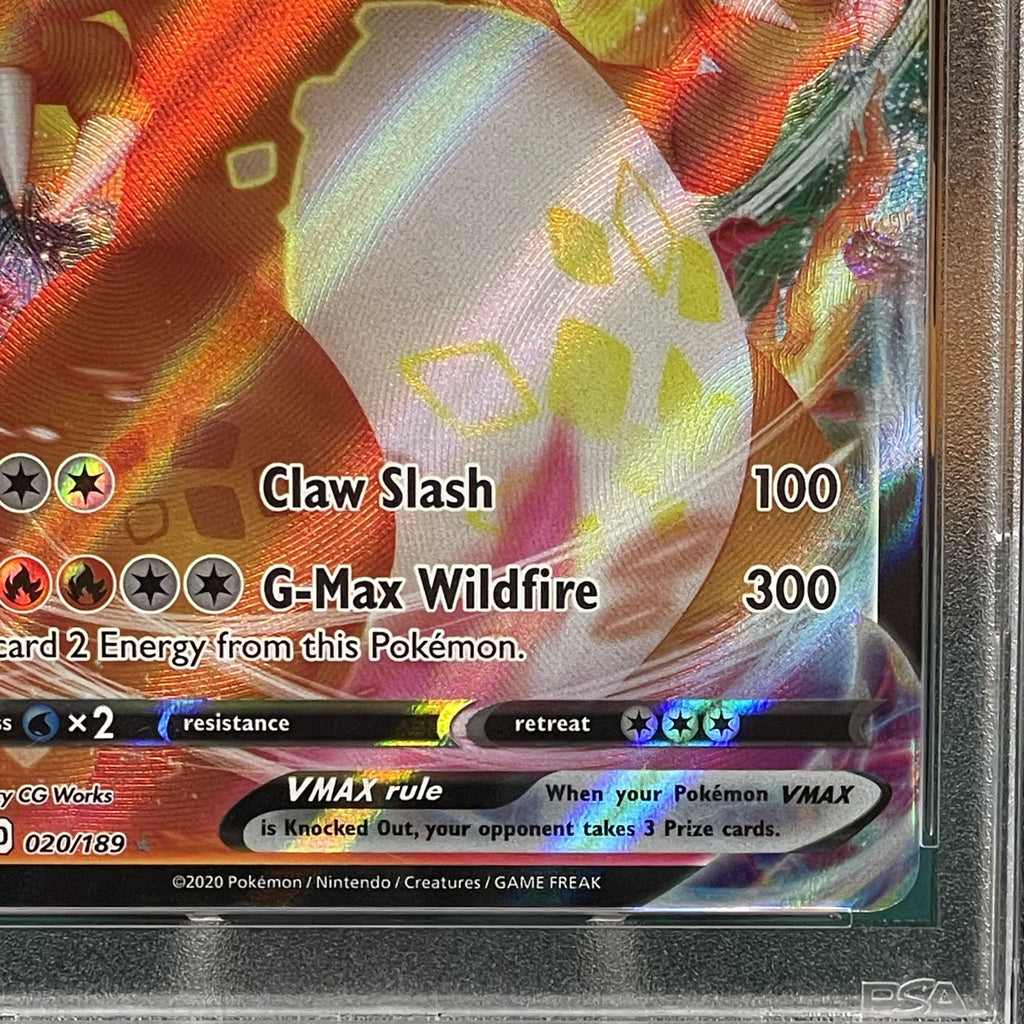 2020 Pokémon Sword & Shield Darkness Ablaze FA/Charizard VMAX #020 PSA 10