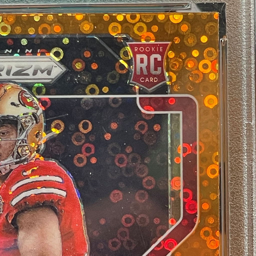 2021 Panini Prizm Trey Lance Disco Prizm #333 RC PSA 10 San Francisco 49ers Rookie Card