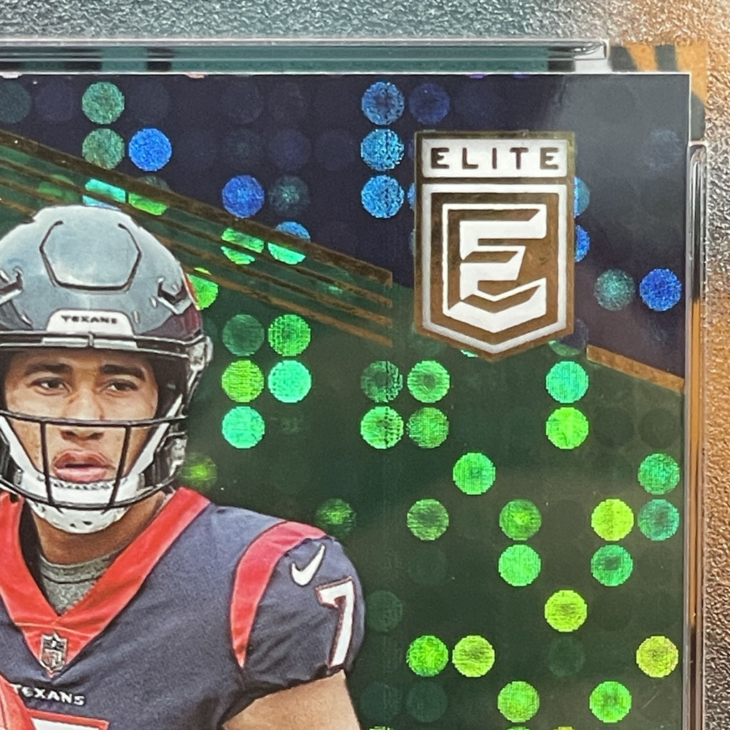 2023 Donruss Elite CJ Stroud Green Disco #112 RC PSA 9 Houston Texans Rookie Card