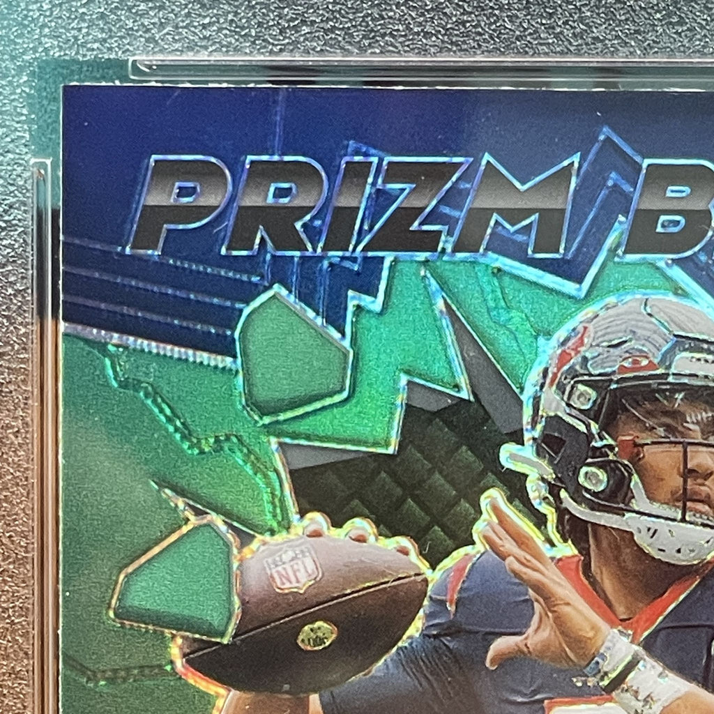 2023 Panini Prizm CJ Stroud Prizm Break-Green Prizm #PB6 RC PSA 10 Houston Texans Rookie Card