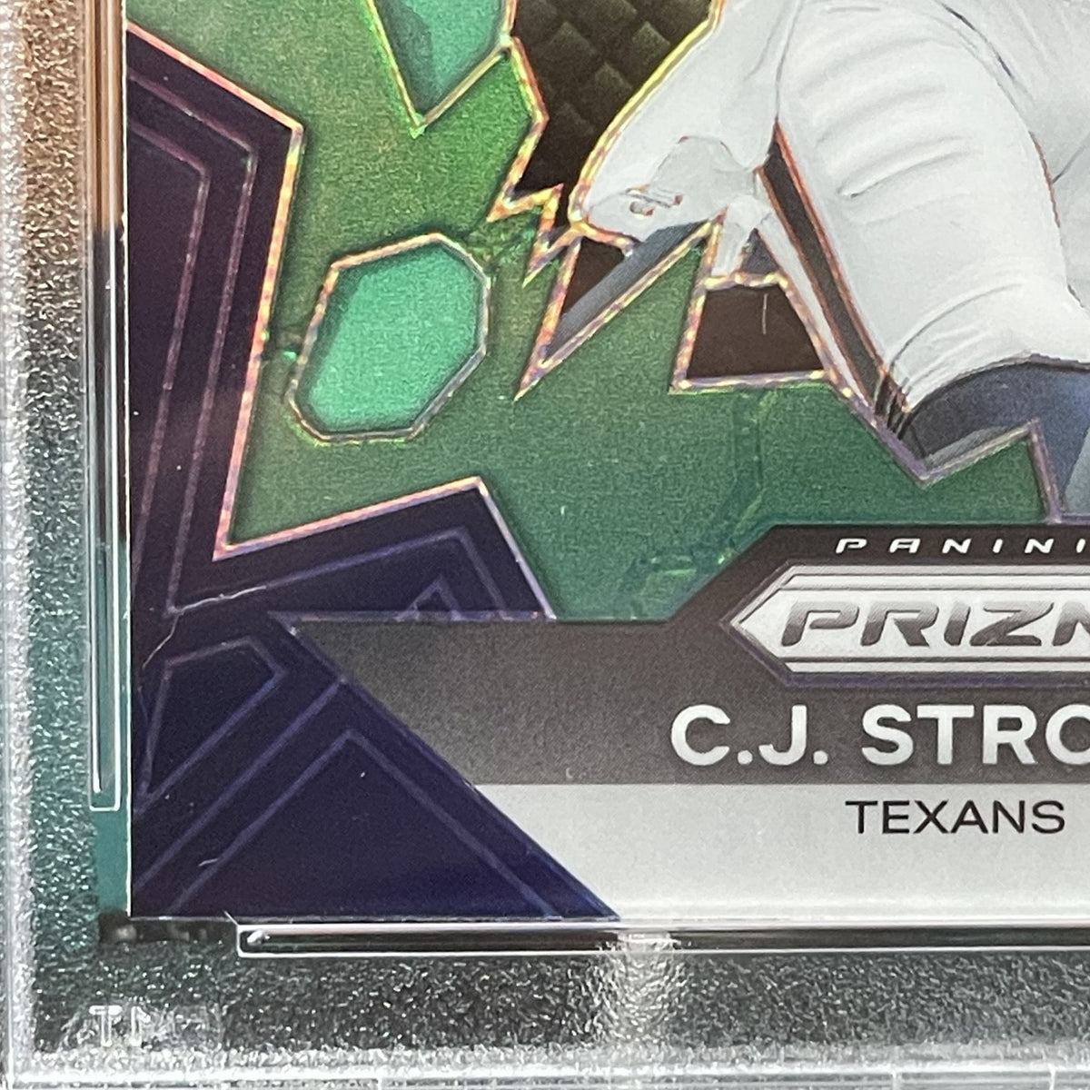 2023 Panini Prizm CJ Stroud Prizm Break-Green Prizm #PB6 RC PSA 10 Houston Texans Rookie Card