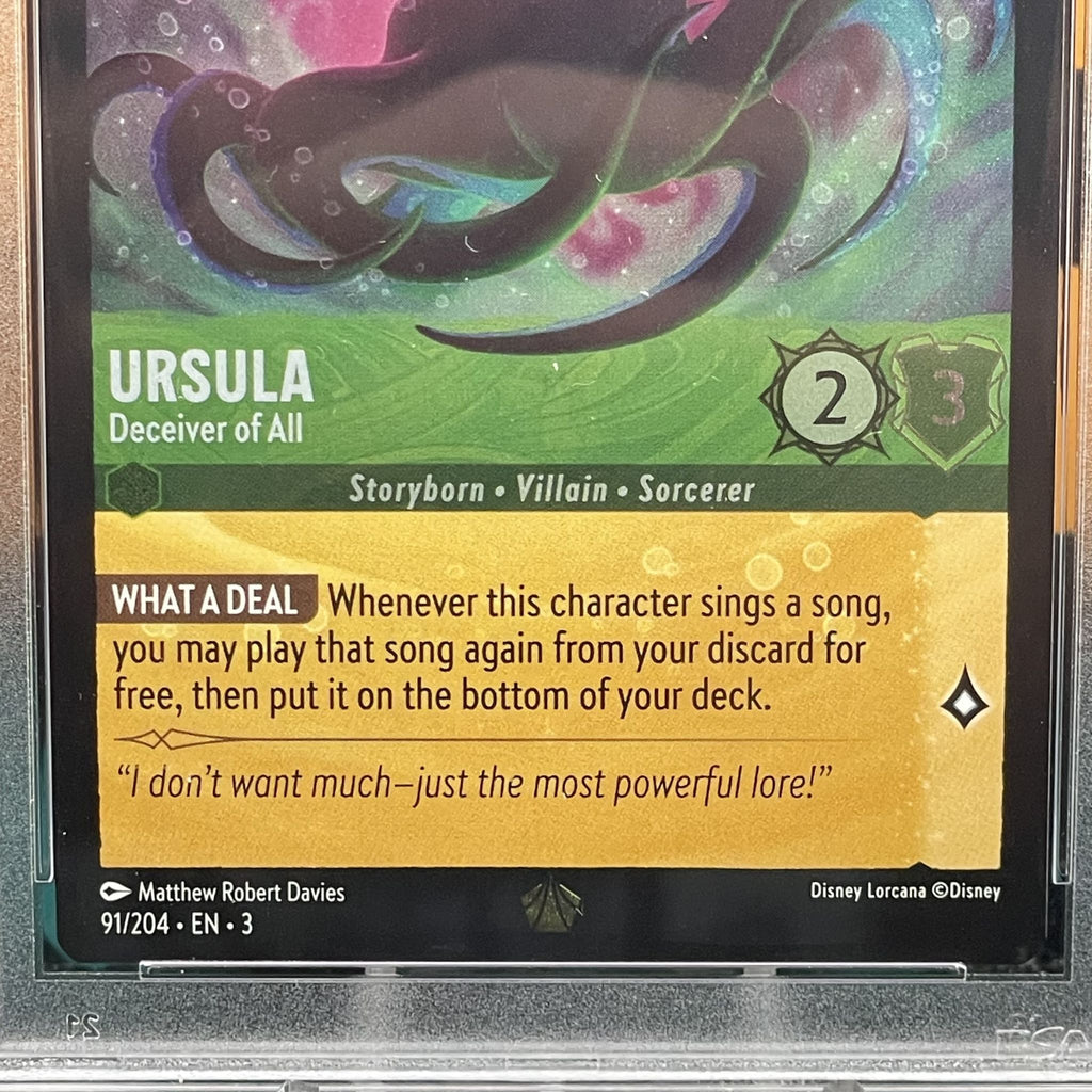 2024 Disney Lorcana Ursula Legendary Foil #91 PSA 10