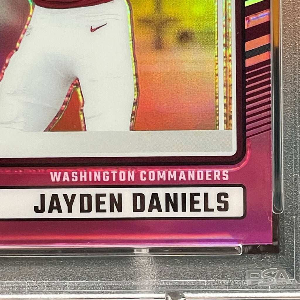 2024 Donruss Jayden Daniels Optic Preview Pink Parallel #389 RC PSA 10 Washington Commanders Rookie Card
