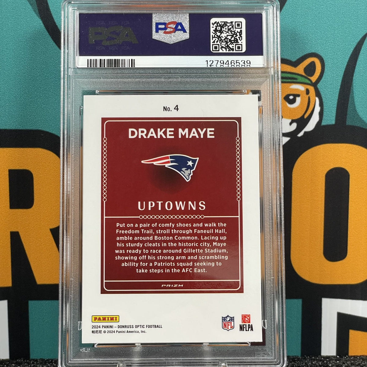 2024 Donruss Optic Drake Maye SSP Uptown Insert #4 RC PSA 10 New England Patriots Rookie Card