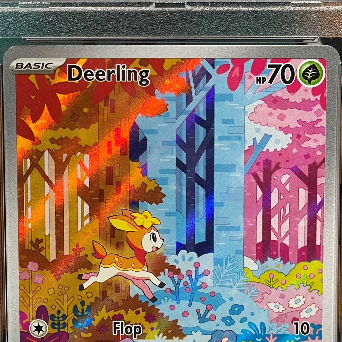 2024 Pokémon Scarlet & Violet: Temporal Forces Deerling Illustration Rare #165 PSA 9