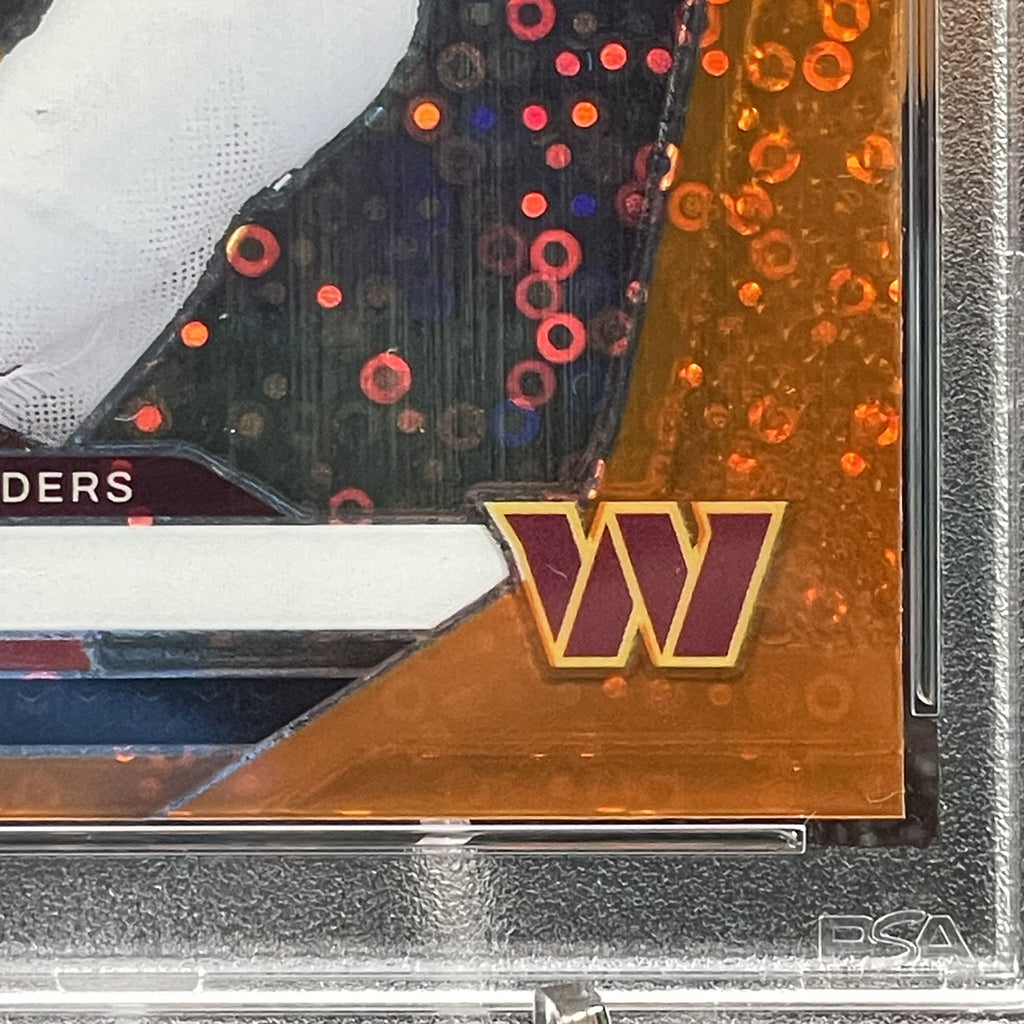 2024 Panini Prizm Jayden Daniels Orange Disco Prizm Parallel #347 RC PSA 10 Washington Commanders Rookie Card