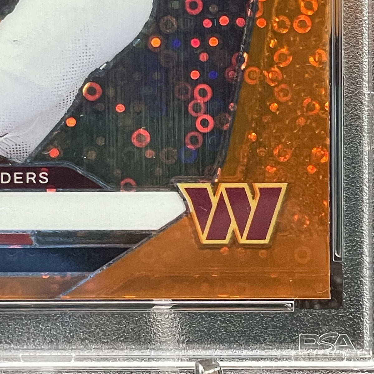 2024 Panini Prizm Jayden Daniels Orange Disco Prizm Parallel #347 RC PSA 10 Washington Commanders Rookie Card