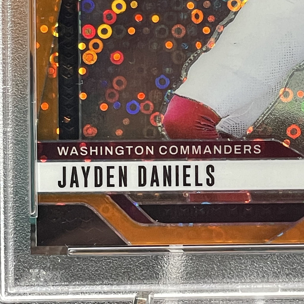 2024 Panini Prizm Jayden Daniels Orange Disco Prizm Parallel #347 RC PSA 10 Washington Commanders Rookie Card