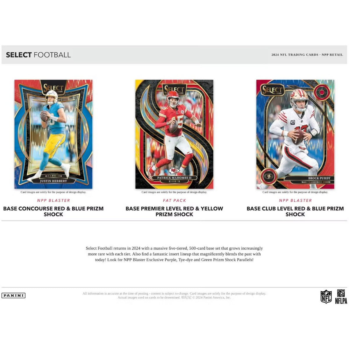 2024 Panini Select Football Blaster Box - Red & Blue Prizms!