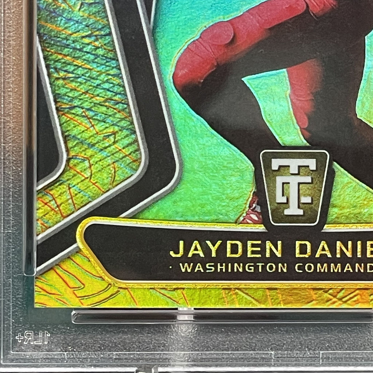 2024 Totally Certfied Jayden Daniels Gold Team-Mirror PLT #09/10 Gold Parallel #21 RC PSA 8 Washington Commanders Rookie Card