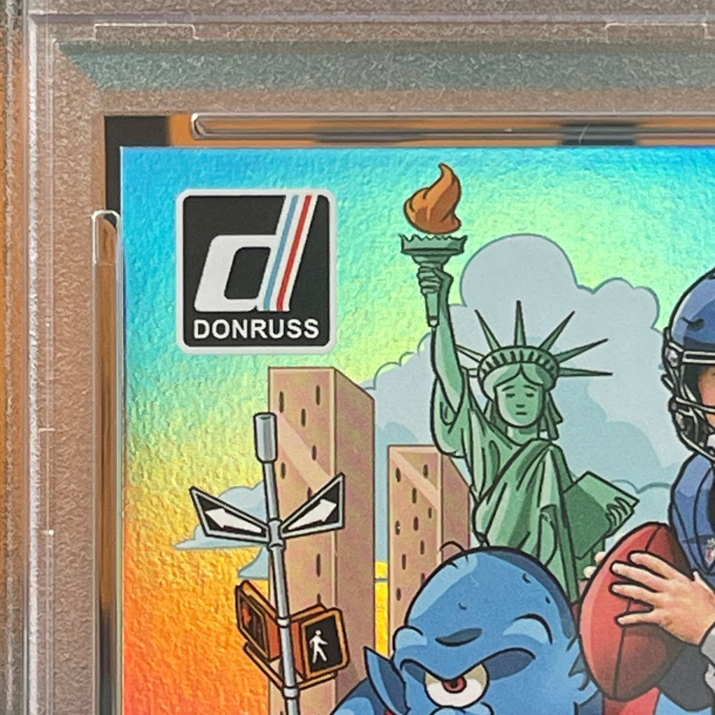 2025 Donruss Jaxson Dart SSP Downtown Insert #14 RC PSA 10 New York Giants Rookie Card