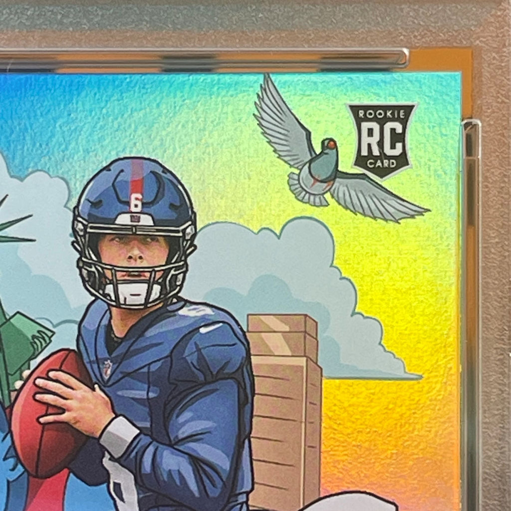 2025 Donruss Jaxson Dart SSP Downtown Insert #14 RC PSA 10 New York Giants Rookie Card