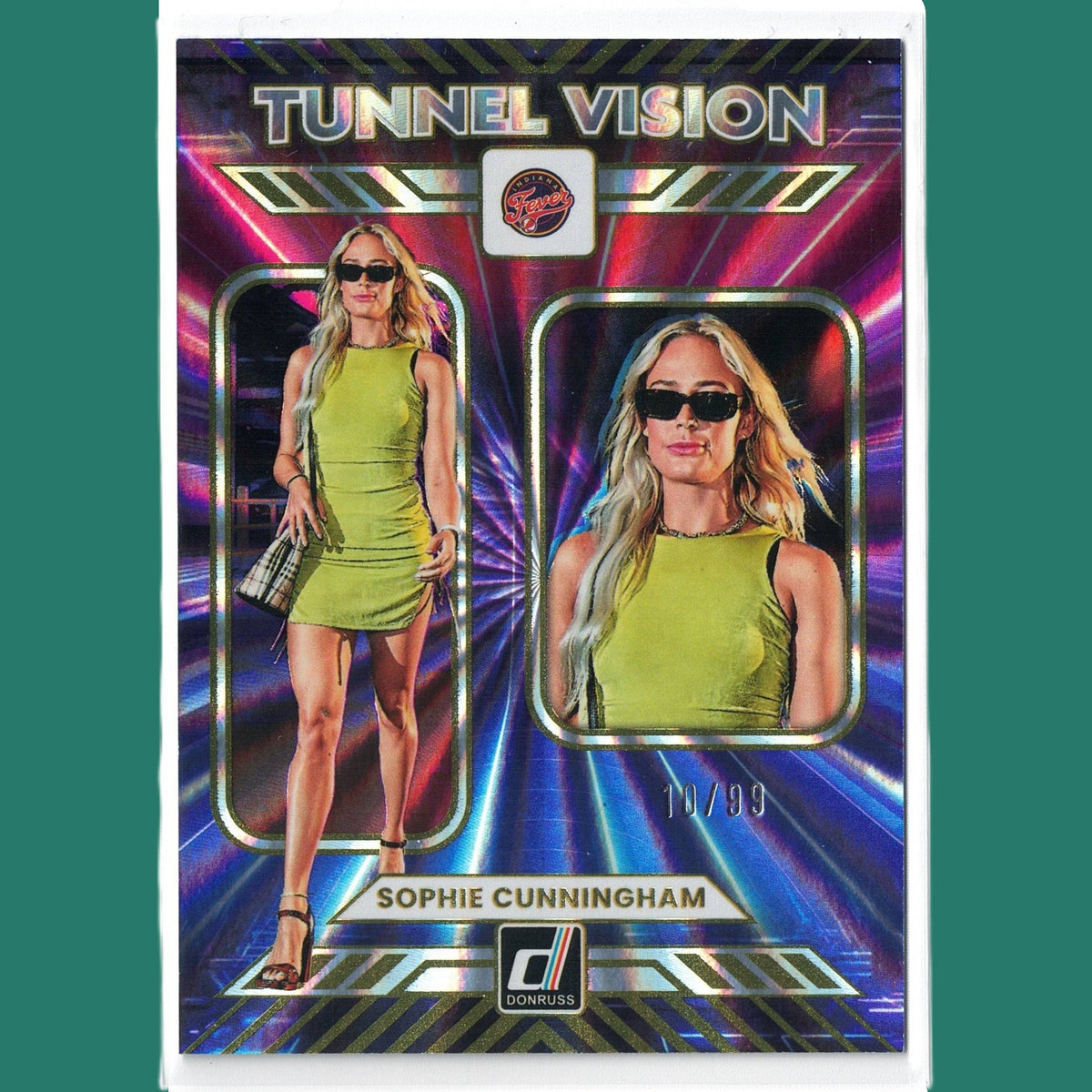 2025 Donruss WNBA Sophie Cunningham Tunnel Vision Holo Laser /99