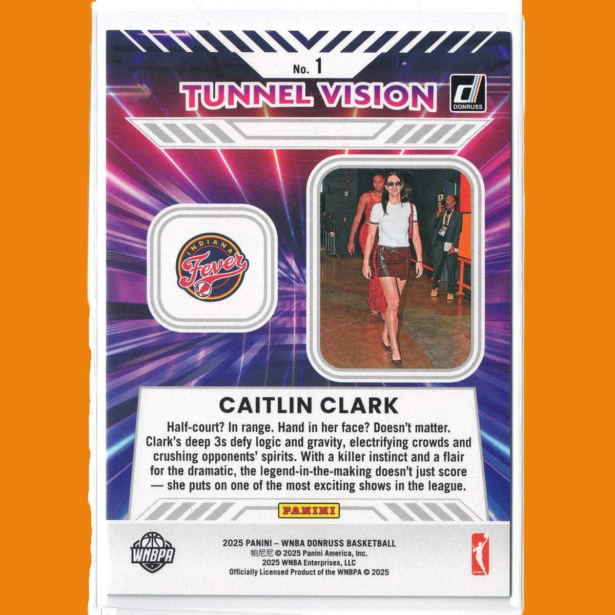2025 Donruss WNBA Caitlin Clark Tunnel Vision Green Fireworks /399