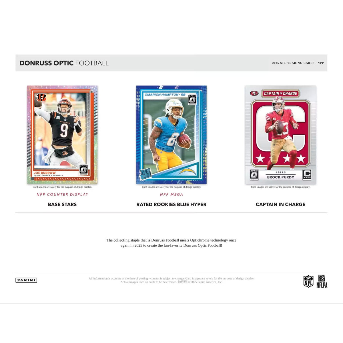 2025 Panini Donruss Optic NFL Football Jumbo Value Box