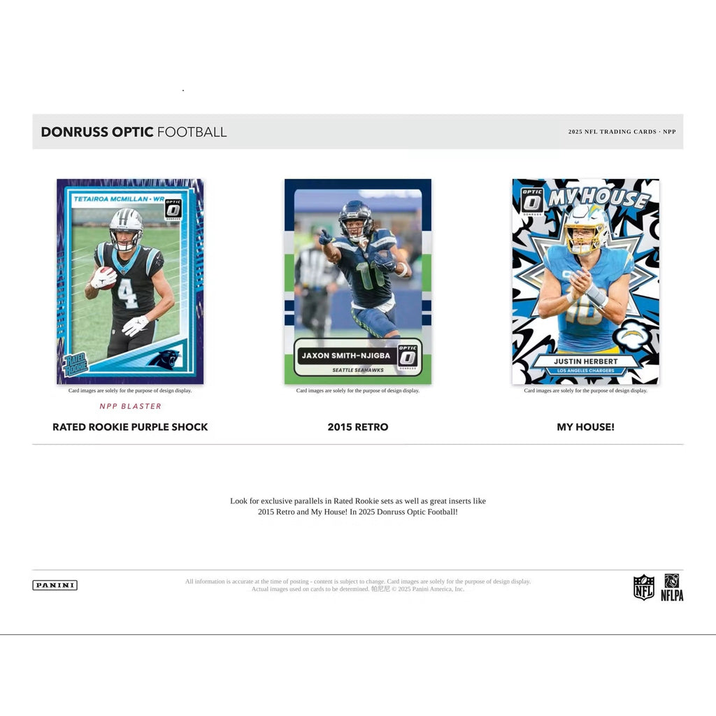 2025 Panini Donruss Optic NFL Football Jumbo Value Box