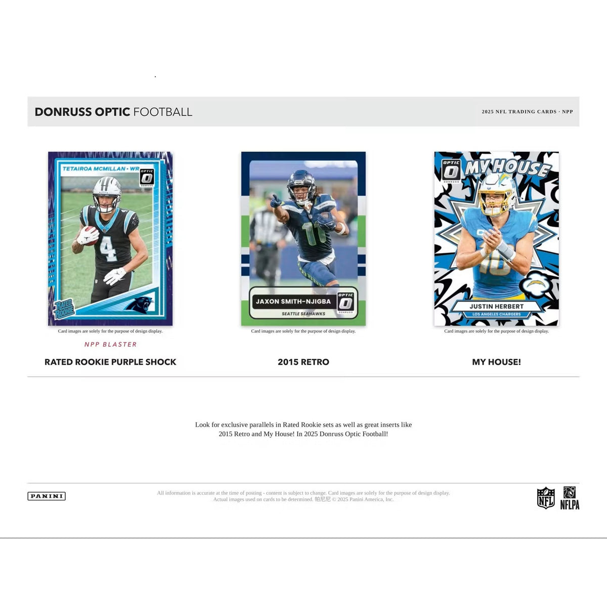 2025 Panini Donruss Optic NFL Football Jumbo Value Box