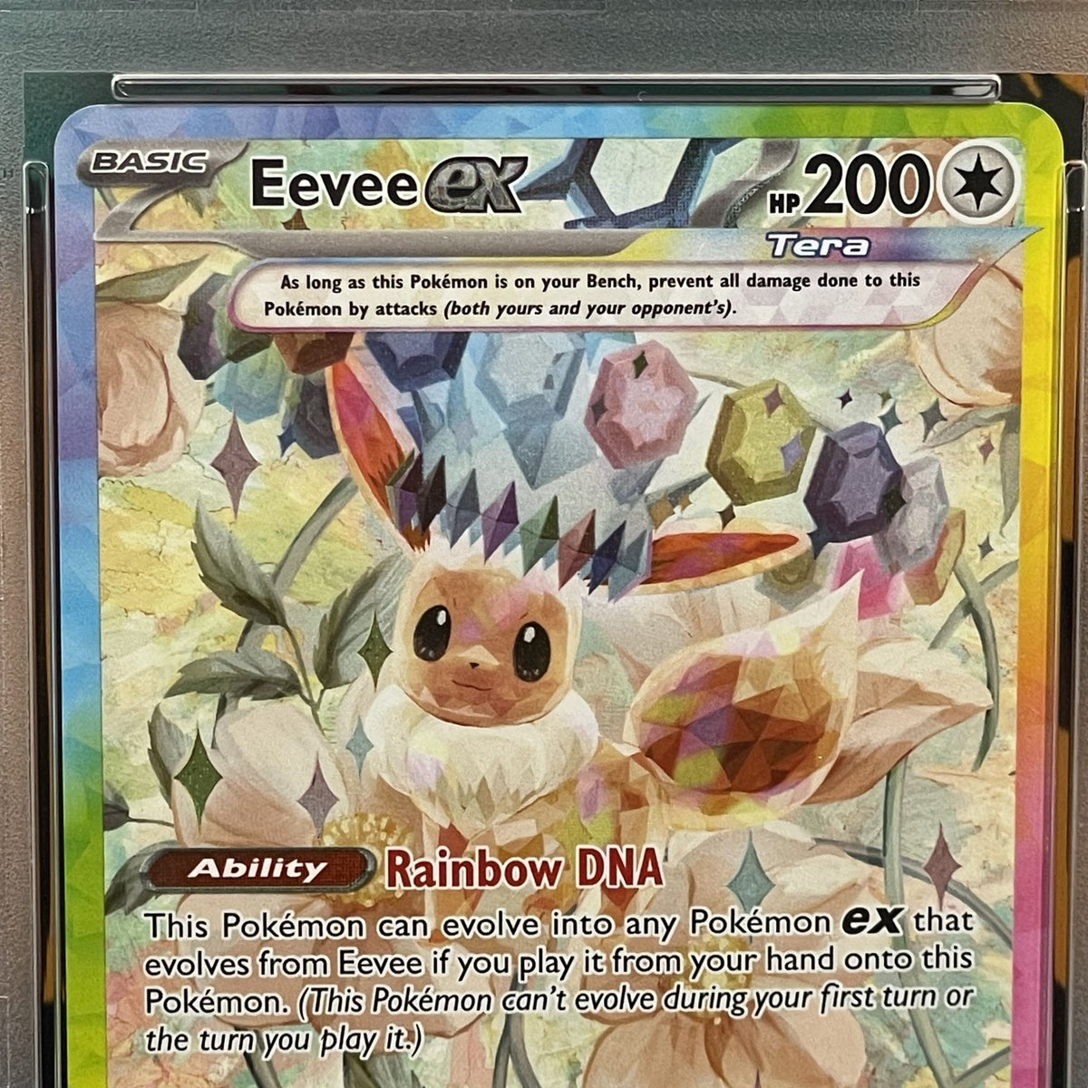 2025 Pokémon Scarlet & Violet: Prismatic Evolutions Eevee ex Special Illustration Rare #167 PSA 9