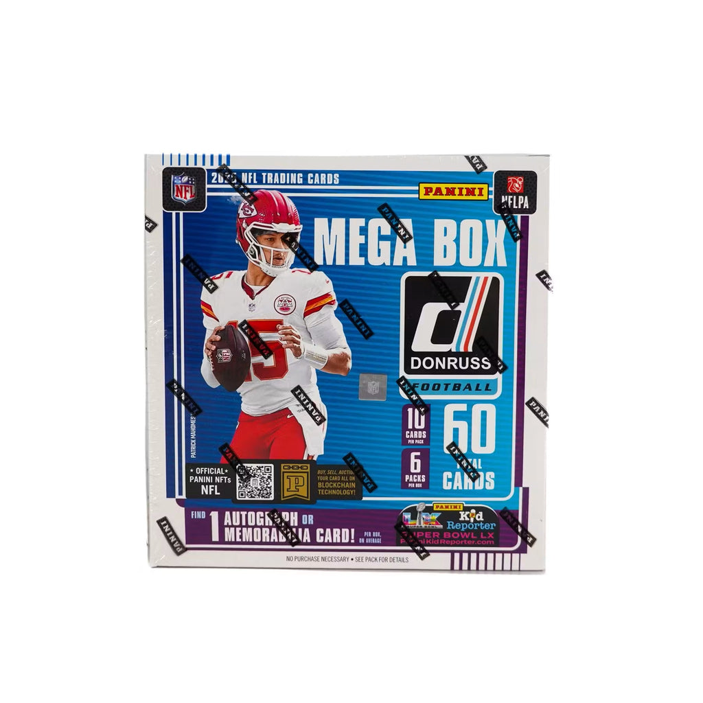 2025 Donruss NFL Football Mega Box – Find 1 Autograph or Memorabilia Card! Per Box, On Average