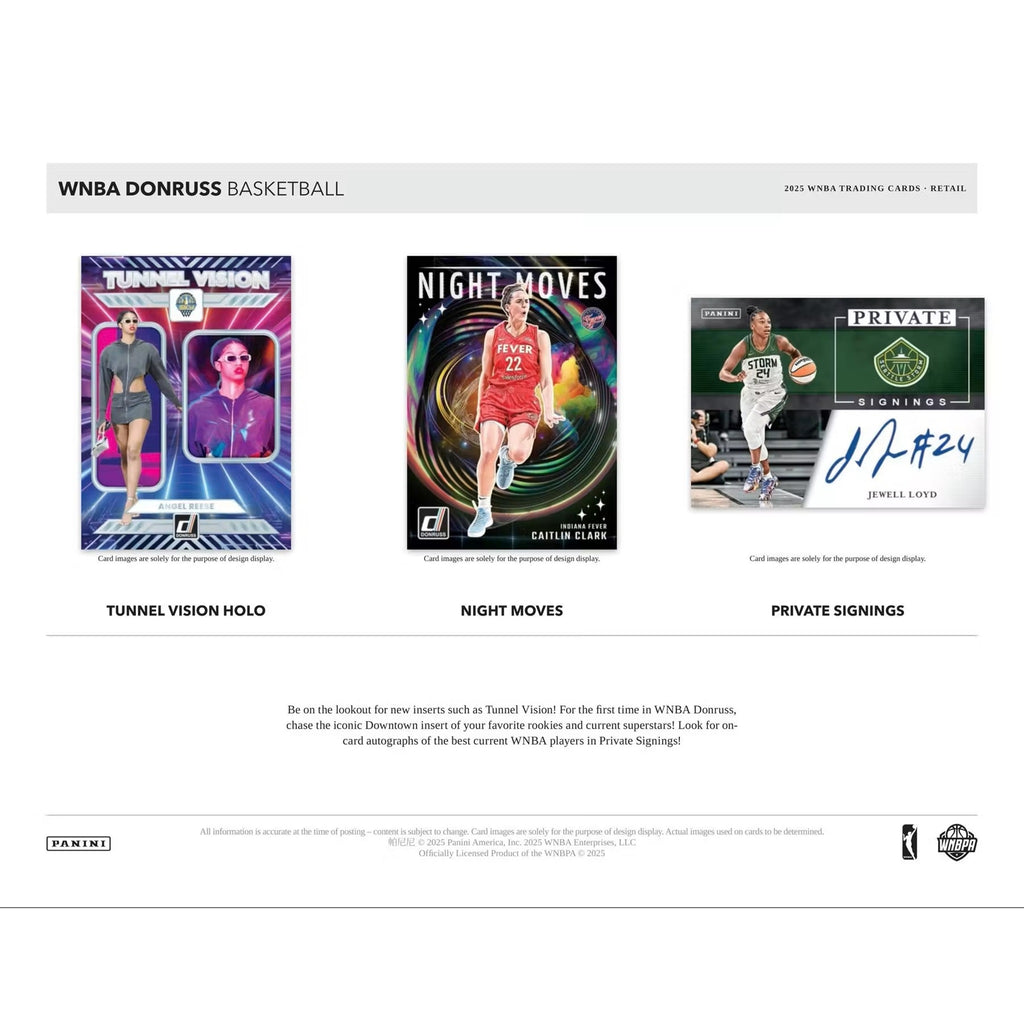 2025 Donruss WNBA Basketball Mega Box – Find 1 Autograph or Memorabilia Card! Per Box, On Average