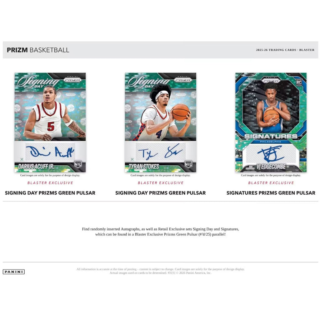 2025-26 Panini Prizm Basketball Blaster Box