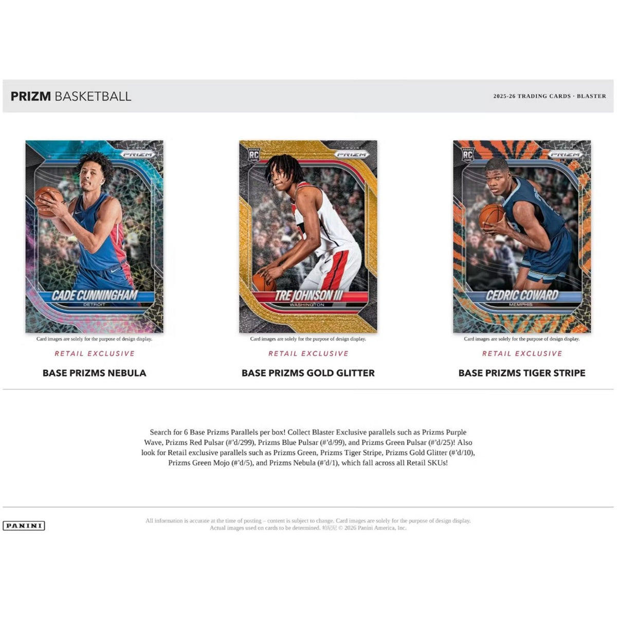 2025-26 Panini Prizm Basketball Blaster Box