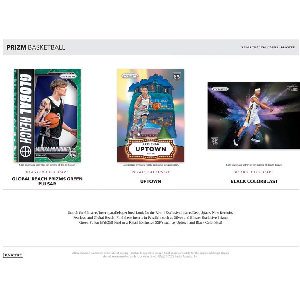 2025-26 Panini Prizm Basketball Blaster Box