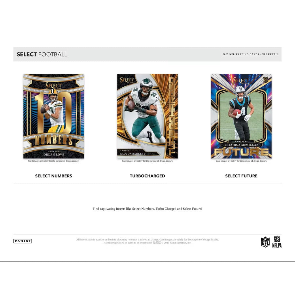 2025 Panini Select NFL Football Mega Box – Pink Prizm Shock Parallels