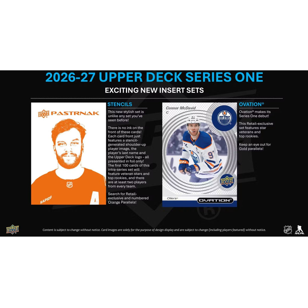 2026-27 Upper Deck Series 1 Hockey Blaster Box