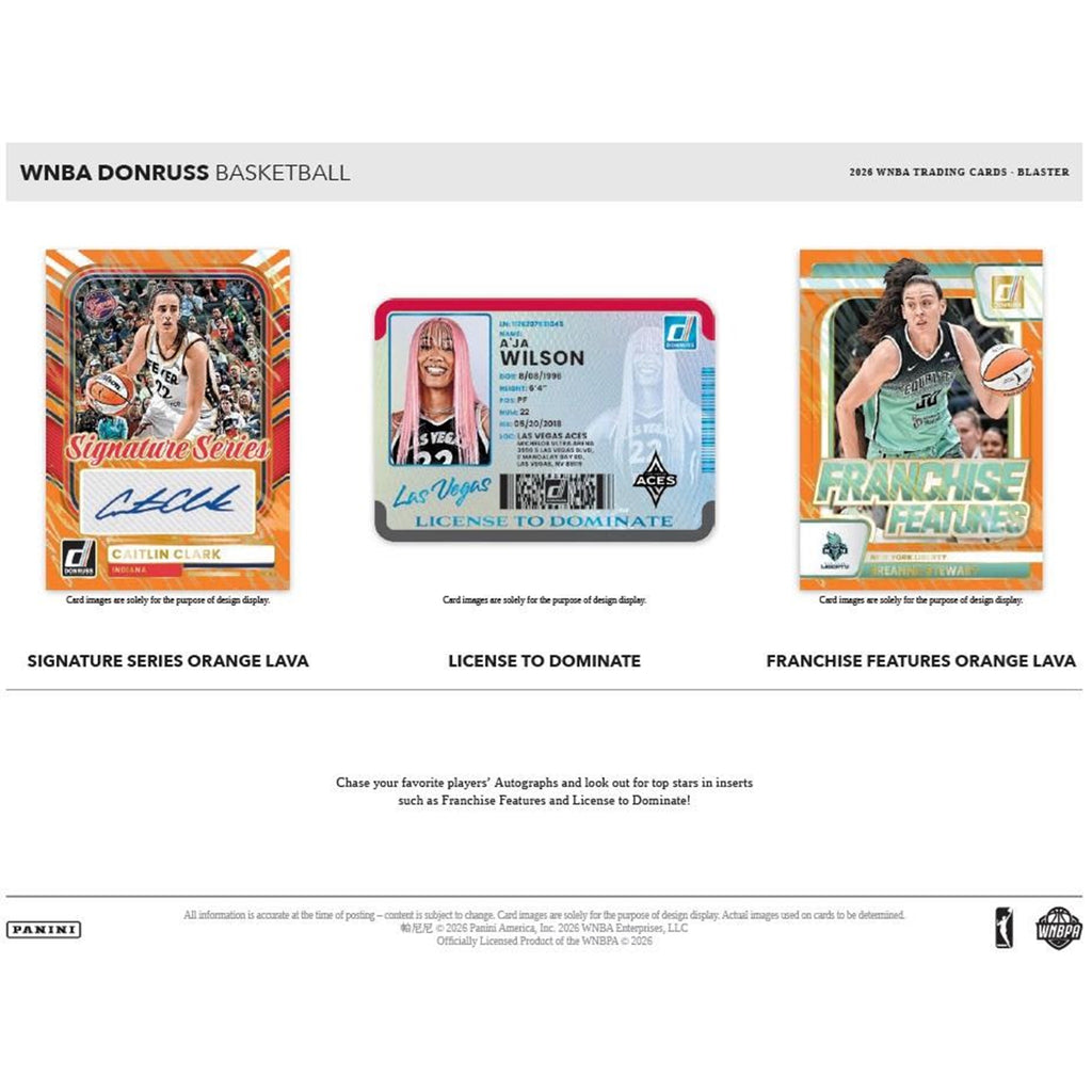 2026 Panini Donruss WNBA Basketball 20-Blaster Box Case – Chase the Ultra-Rare Downtown Inserts