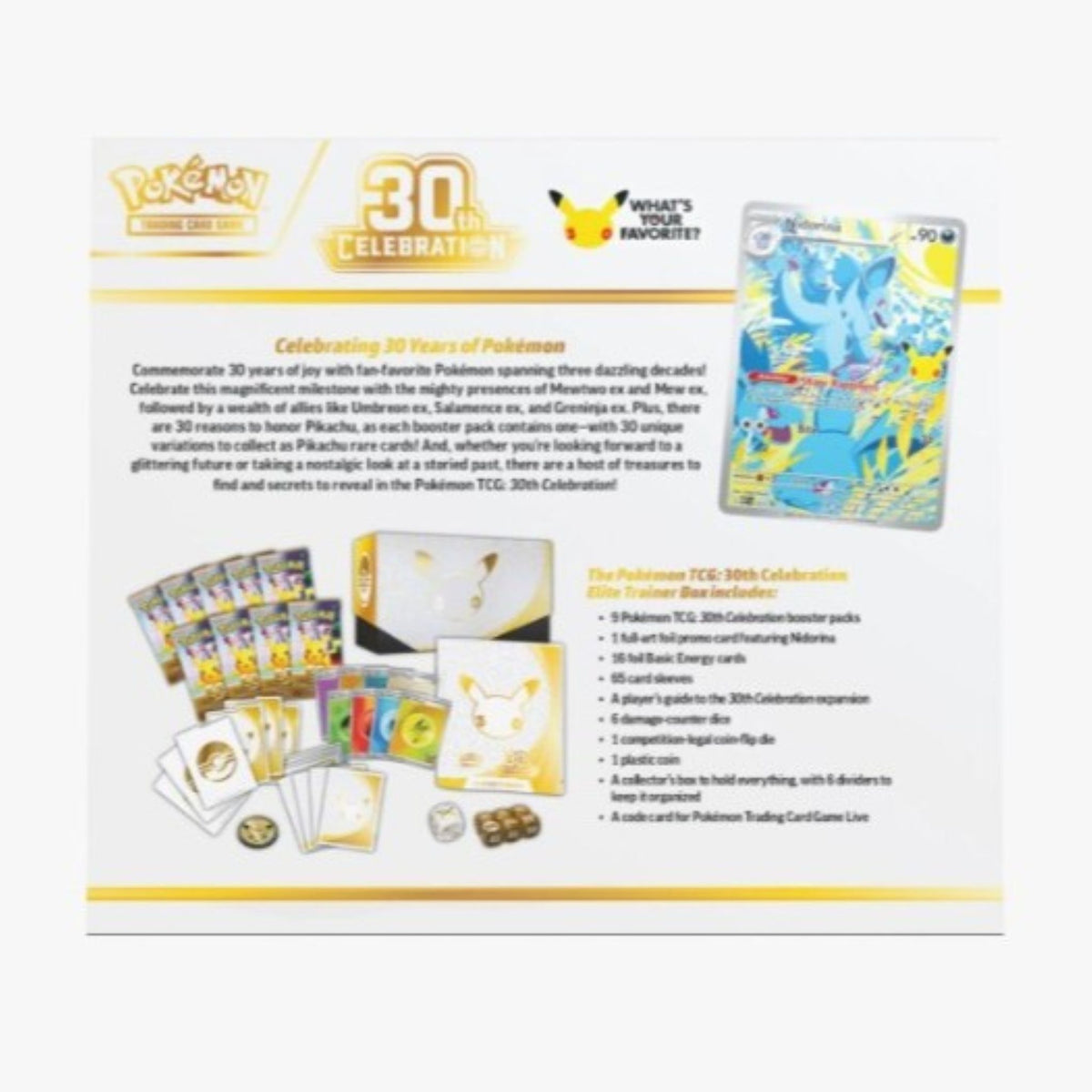 Pokémon 30th Anniversary Celebration Elite Trainer Box (ETB)
