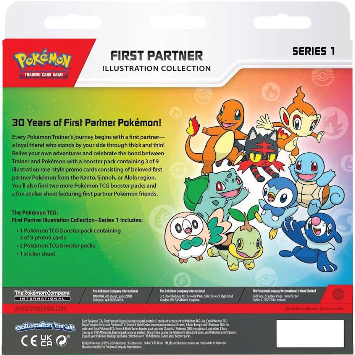 Pokémon First Partner Illustration Collection Series 1 Box